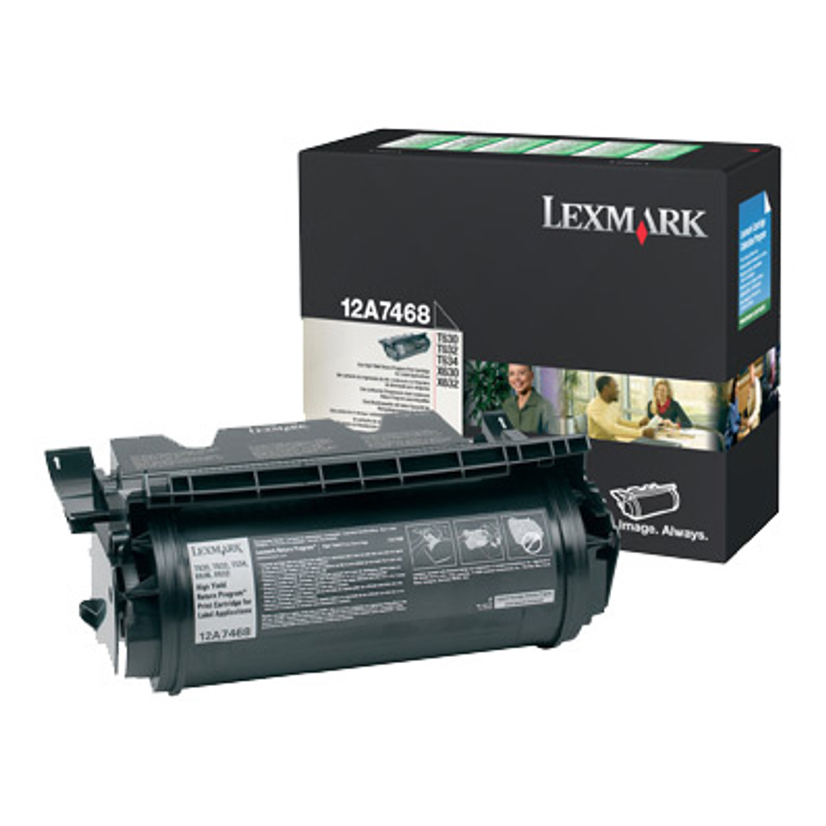 Tóner Lexmark 12A7468 Original Negro