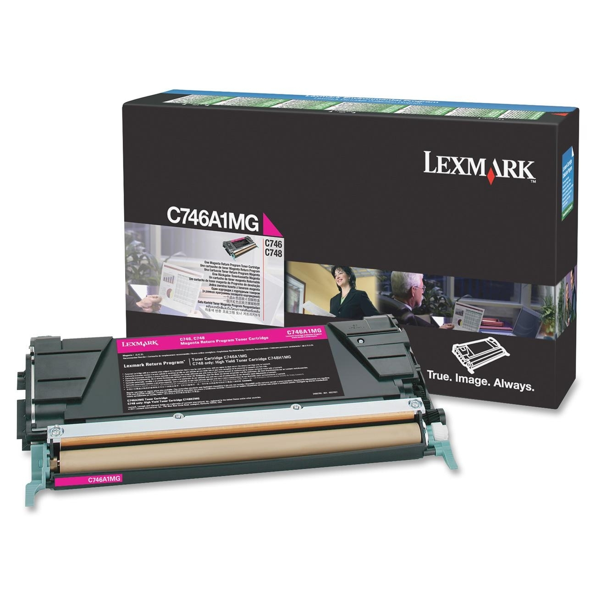 Tóner Lexmark C746A1MG Original Magenta