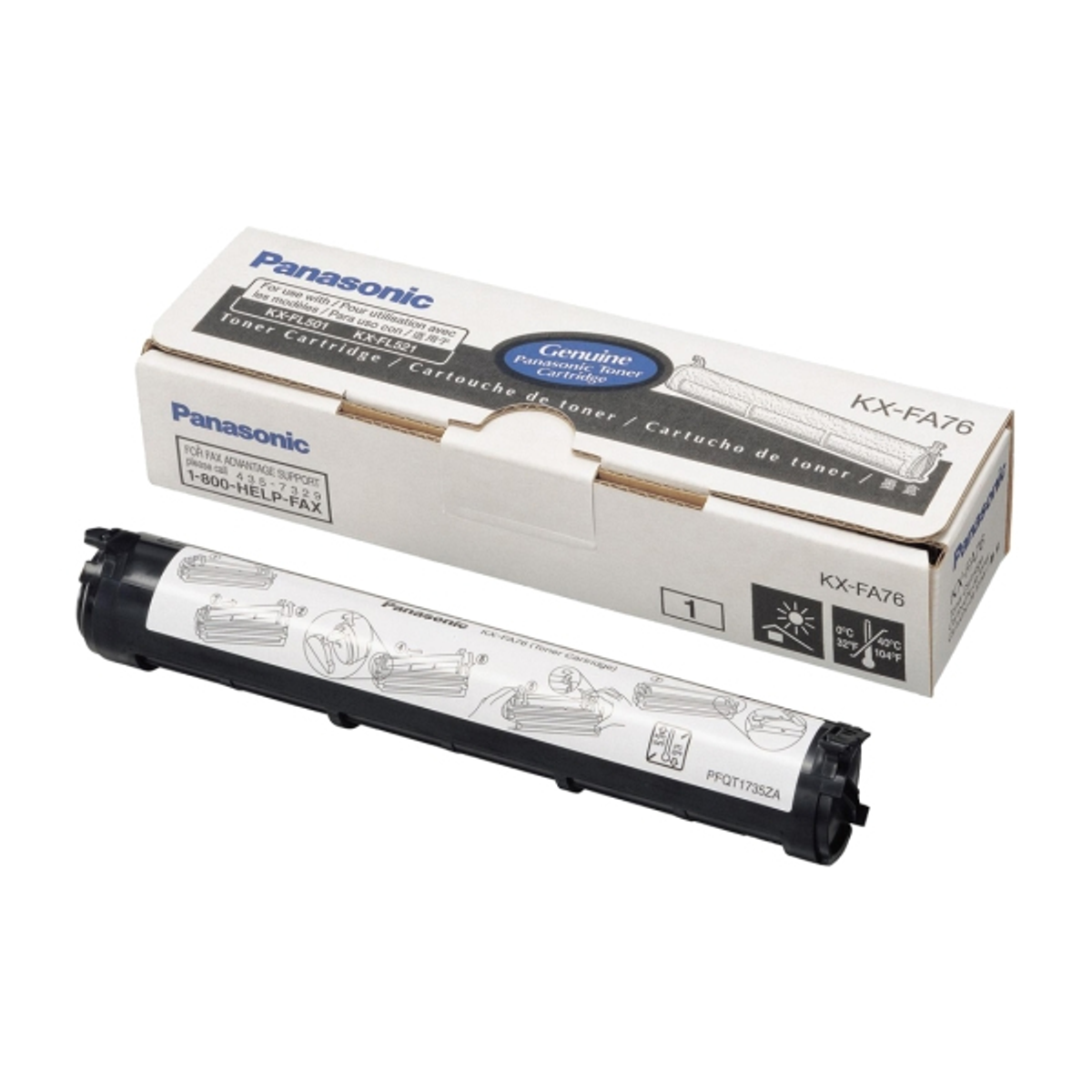 Tóner Panasonic KX-FA76X Original Negro