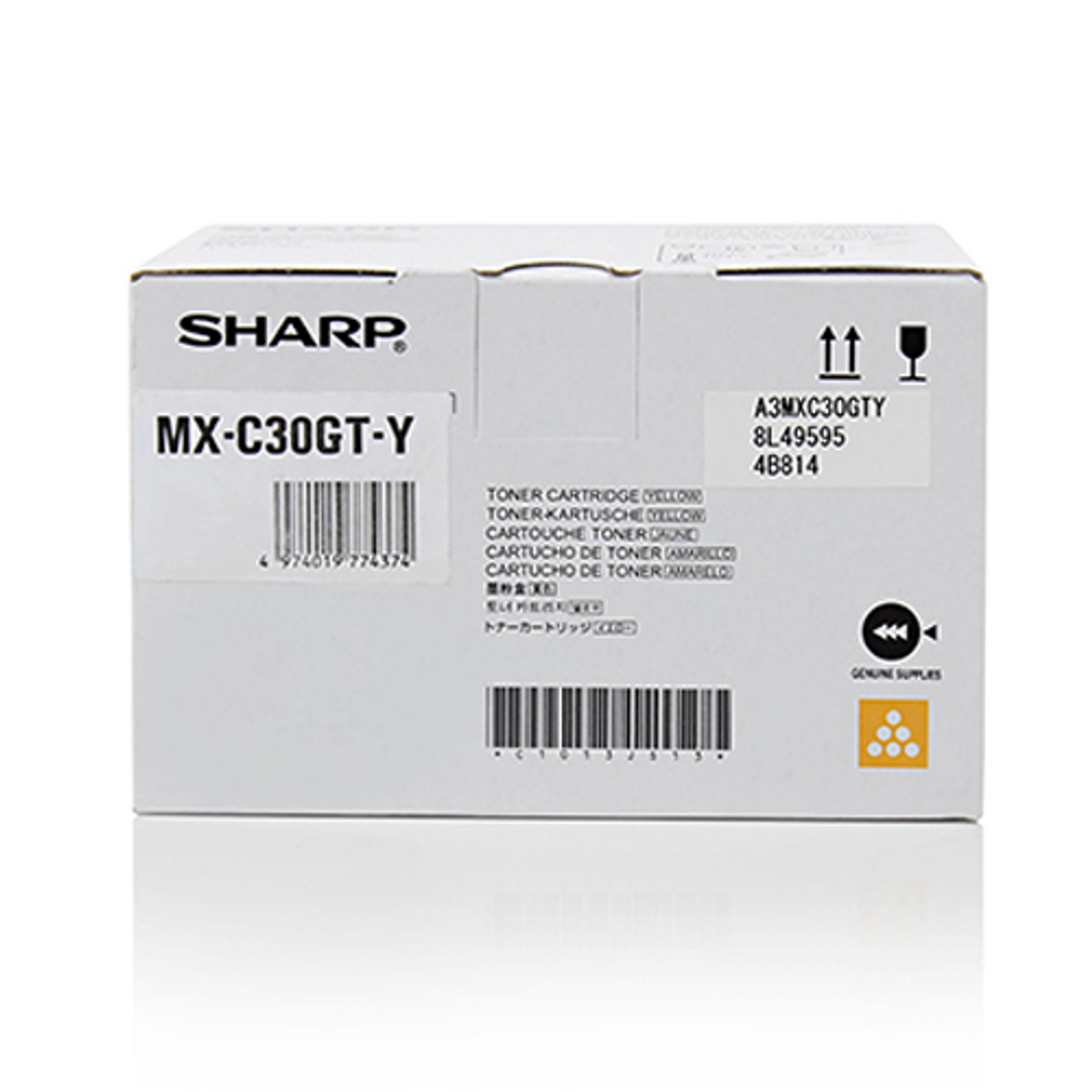 Tóner Sharp MXC30GTY Original Amarillo
