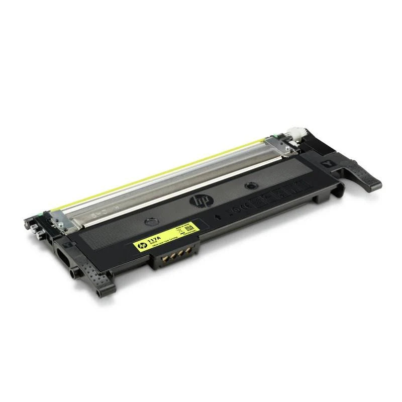 Cartucho de tóner HP 117A W2072A amarillo original, vista en perspectiva