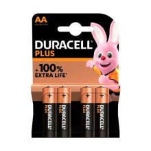 (imagen para) Pilas Alcalinas Duracell Power Plus LR06 AA Pack 4 uds