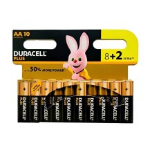 (imagen para) Pilas Alcalinas Duracell Plus LR06 AA Pack 10 uds