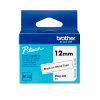 (imagen para) Cinta Brother Btag 12mm Negro sobre Bl...