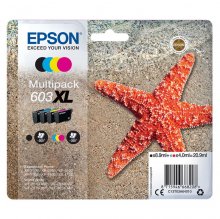 (imagen para) Tinta Epson 603XL Estrella de Mar Multipack Negro / Color