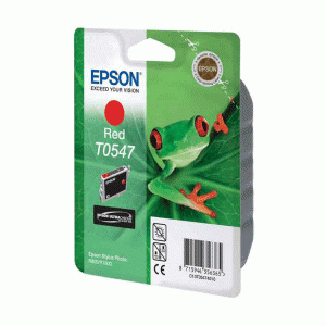 (imagen para) Tinta Roja Epson T0547 Stylus Photo R800/R1800