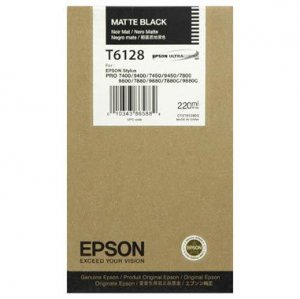 (imagen para) Tinta Negro Mate T6128 Epson Stylus Pro 7400/9400 220ml