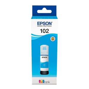 (imagen para) TINTA EPSON 102 ECOTANK CIAN C13T03R240