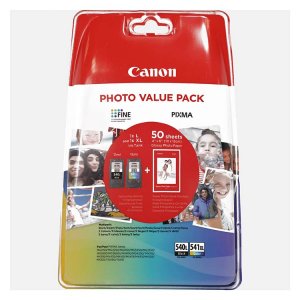(imagen para) Cartucho tinta Canon negro PG-540L + color CL-541XL