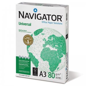 (imagen para) Papel Impresora Navigator A3 80gr 1 Caja De 2500 Hojas