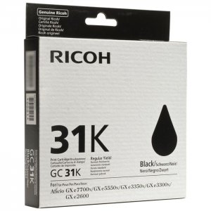 (imagen para) Tinta Ricoh GC31BK negro