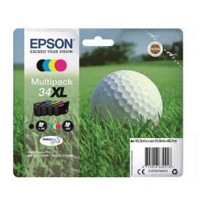 (imagen para) Multipack Tinta Epson 34XL Bola de Golf 4 Colores C13T34764010