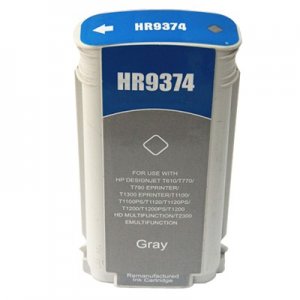 (imagen para) Tinta compatible con HP 72 C9374A gris