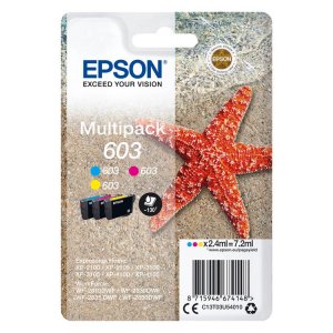 (imagen para) Tinta Epson 603 Estrella de Mar Multipack Color C13T03U54010