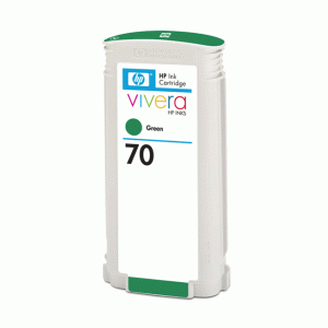 (imagen para) Tinta Verde HP 70 C9457A Designjet Z2100/3100 Vivera