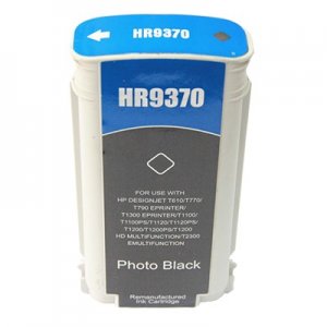 (imagen para) Tinta compatible con HP 72 C9370A negro photo