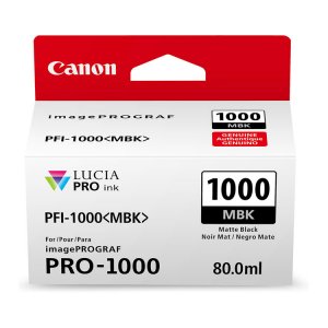 (imagen para) Tinta Negro Mate Canon PFI-1000MBK 0545C002AA Pro 1000