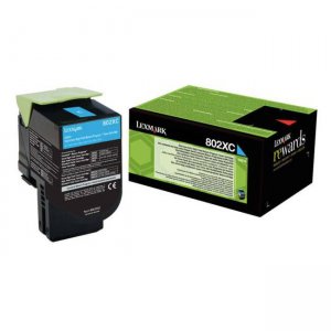 (imagen para) Toner Lexmark 802XC Cian 80C2XC0 4.000 Paginas CX510