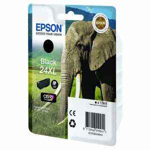 (imagen para) Tinta Negra Elefante Epson 24XL XP750/XP850/XP950