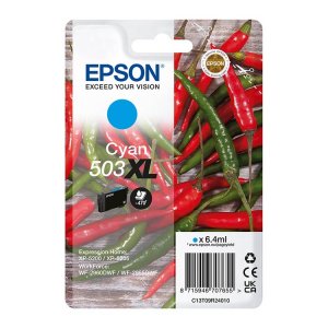 (imagen para) Tinta Epson 503XL Cian pimientos