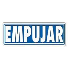 (imagen para) Señal Empujar 175x65mm