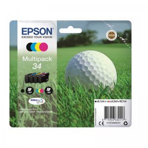 (imagen para) Multipack Tinta Epson 34 Bola de Golf C13T34664010