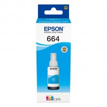 (imagen para) Recarga Tinta Epson 664 Cian Ecotank L355/L555