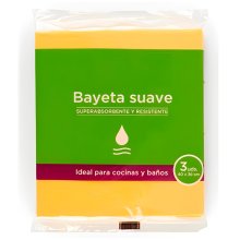 (imagen para) Bayetas Suaves 40x36 cm Pack 3 uds