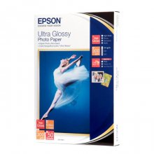 (imagen para) Papel Fotografico Epson Ultra Glossy 10x15cm 50 Hojas C13S041943