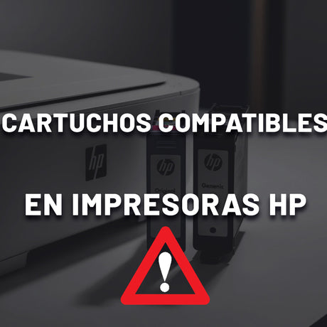¿Se pueden usar cartuchos compatibles en impresoras HP?