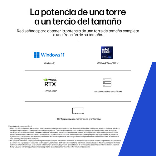 PC sobremesa HP Z2 SFF G1I DP2K7ET#ABE vista 3