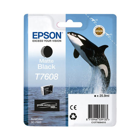 Tinta Epson T7608 Negro Mate C13T76084010 SC-P600