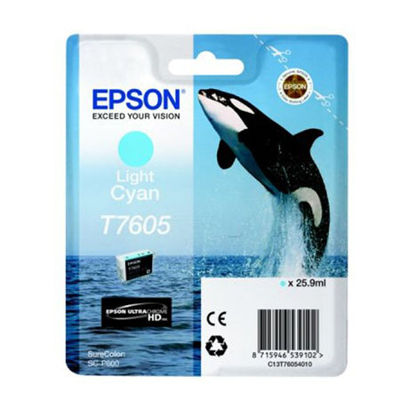 Tinta Epson T7605 Cian Claro C13T76054010 SC-P600