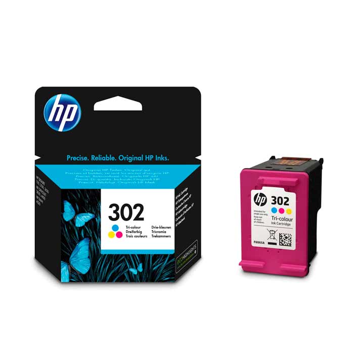 Tinta HP 302 F6U65AE Tricolor Original