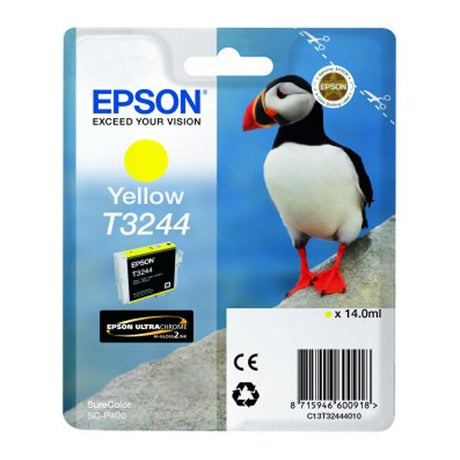 Tinta Epson T3244 Puffin Amarillo C13T32444010 SC-P400