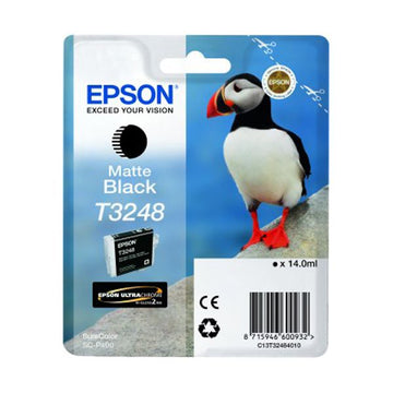 Tinta Epson T3248 Puffin Negro Mate C13T32484010 SC-P400