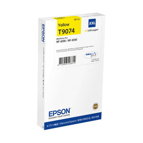 Tinta Epson T9074 XXL Amarillo C13T907440 WF-6090DW / WF-6590DWF