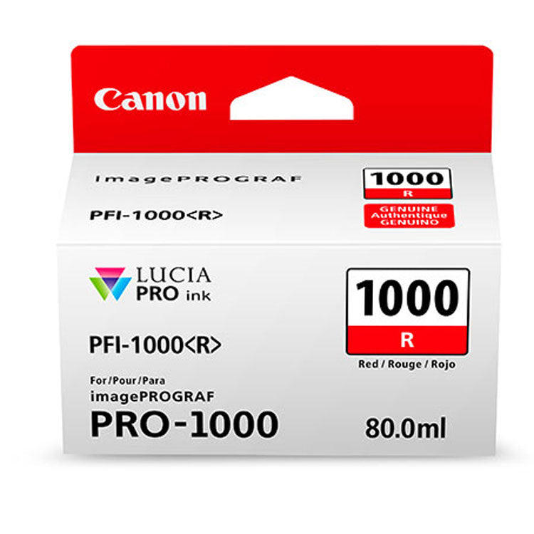 Tinta Rojo Canon PFI-1000R 0554C002AA PRO 1000