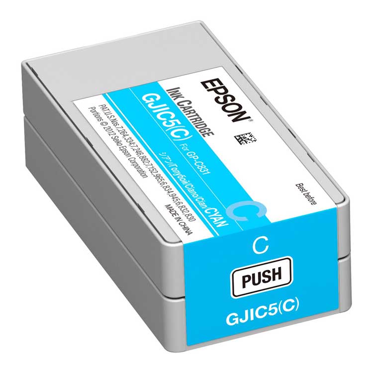 TINTA EPSON GJIC5(C) COLORWORKS C831 CIAN C13S020564