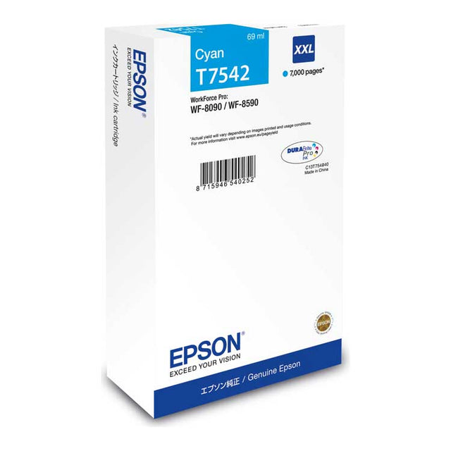 Tinta Epson T7542 XXL Cian