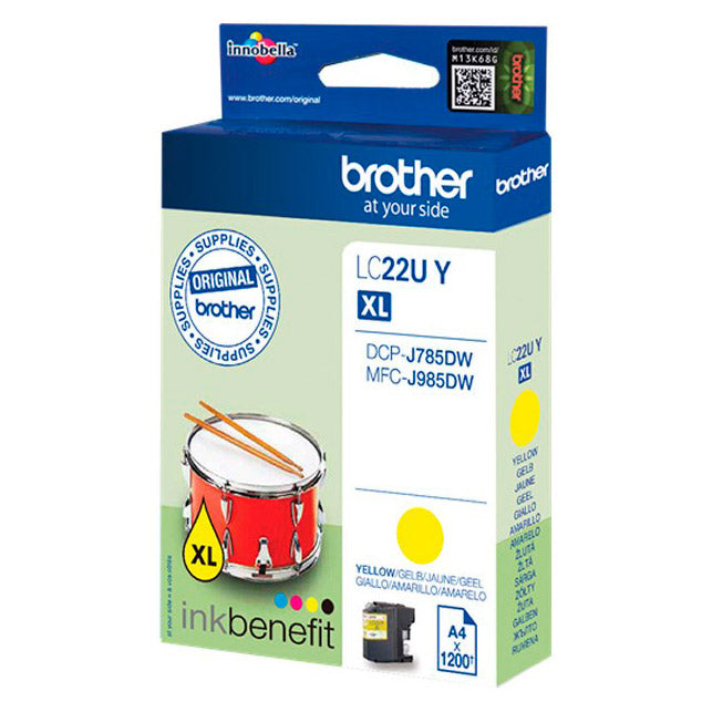 Brother LC22UYBP Amarillo