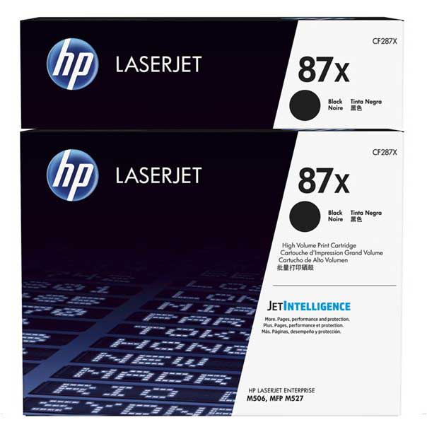 Pack Tóner HP 87X CF287X 2 Unidades