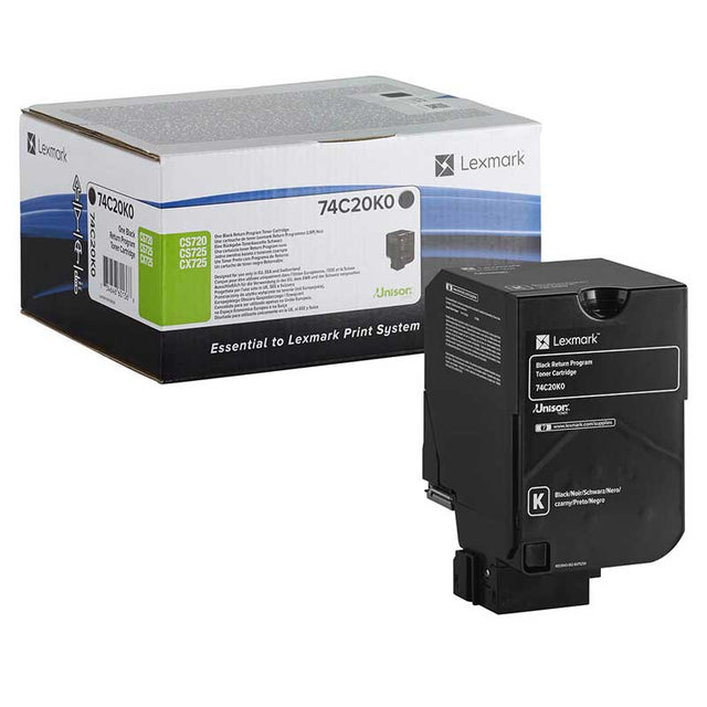 Toner Lexmark 74C20K0 Negro