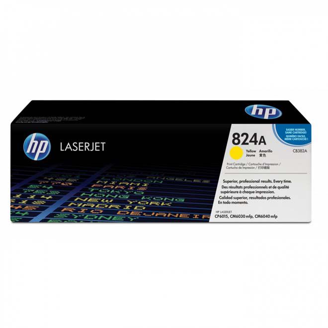 Tóner HP 824A CB382A Amarillo Original