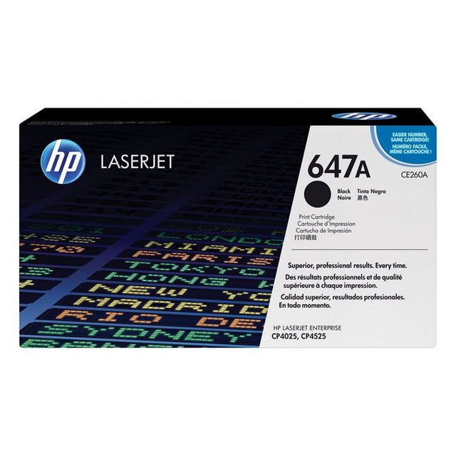 Tóner HP 647A CE260A Negro Original