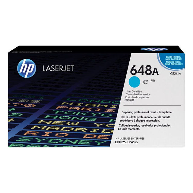 Tóner HP 648A CE261A Cian Original