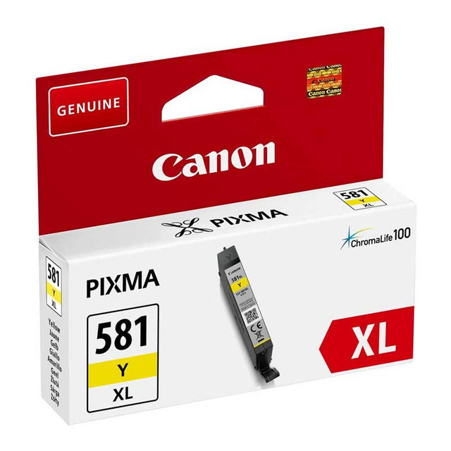 Tinta Canon CLI-581YXL Amarillo 2051C001
