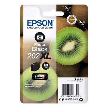 TINTA EPSON 202XL KIWI C13T02H14010 NEGRO FOTO