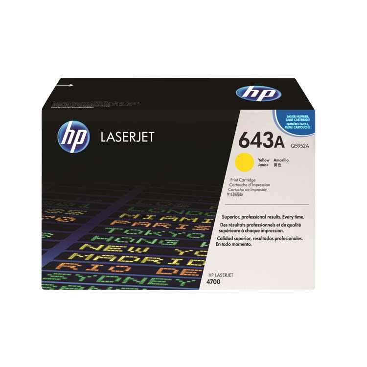 Tóner HP 643A Q5952A Amarillo Original