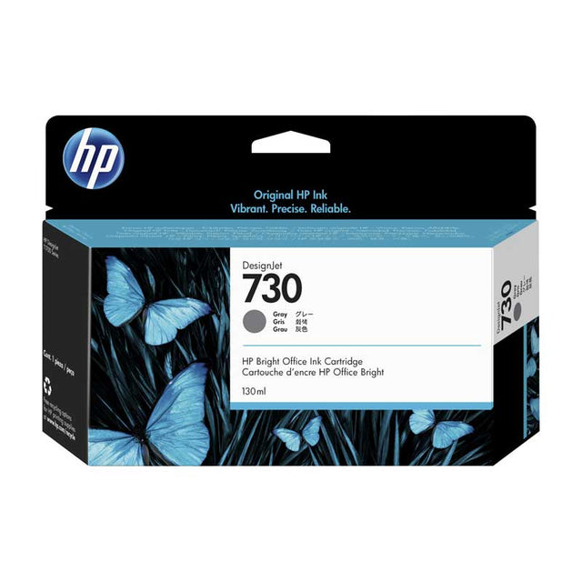 Tinta HP 730 P2V66A Gris Original 130ml